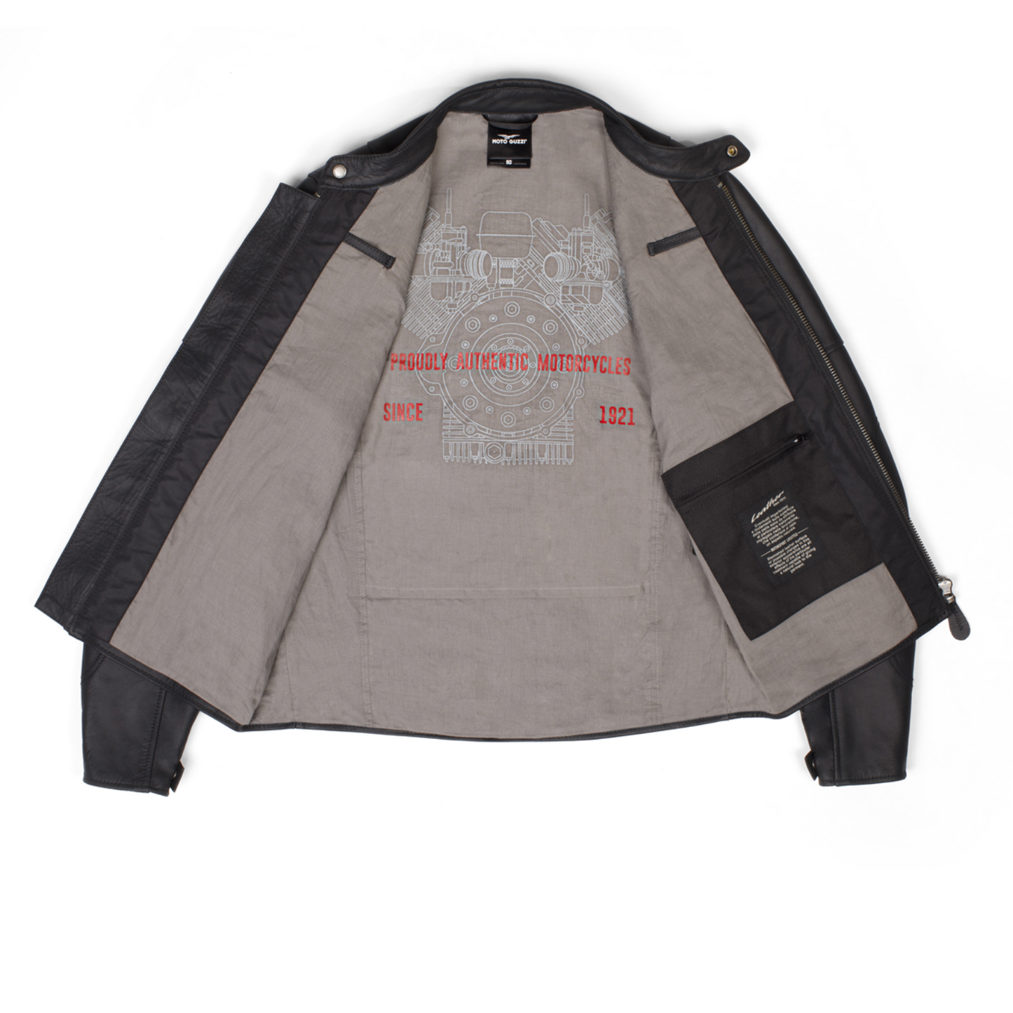 VESTE EN CUIR - MOTO GUZZI V