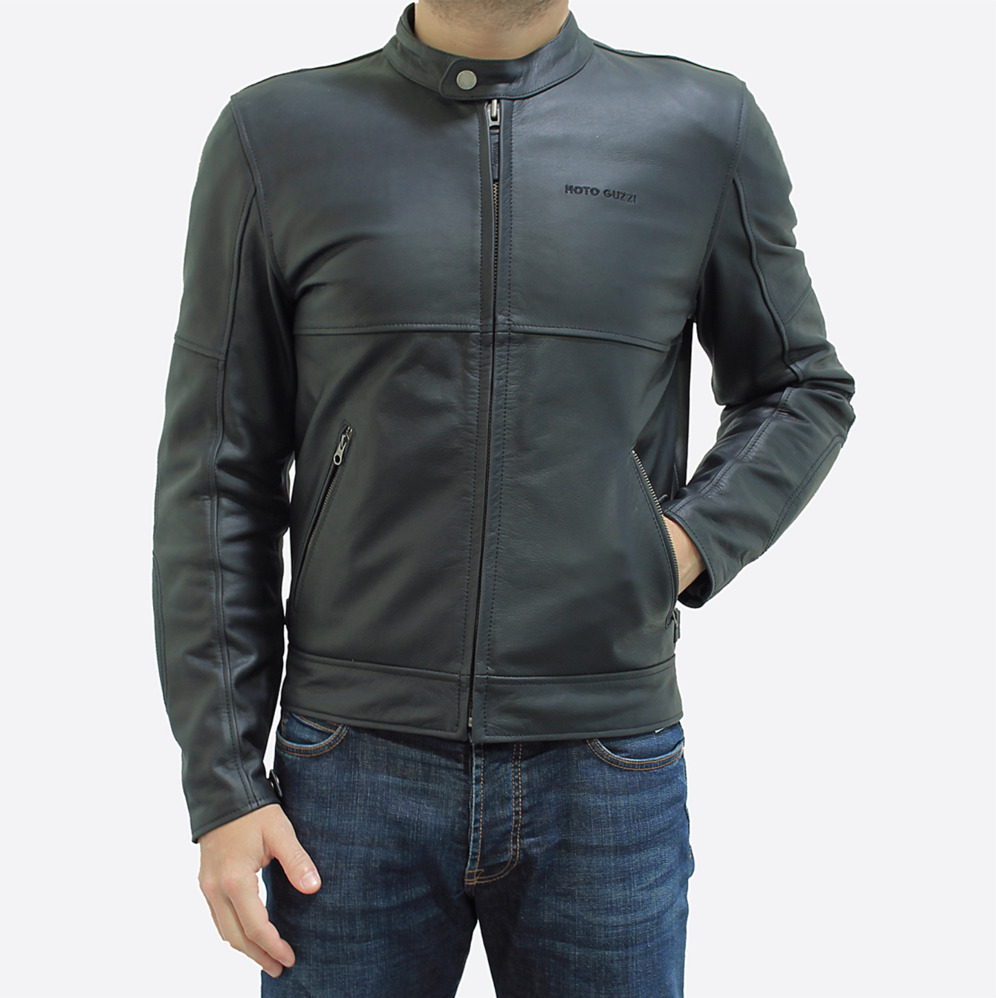 VESTE EN CUIR - MOTO GUZZI V