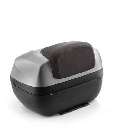 TOP CASE 37 LT GRIS AVEC DOSSERET MARRON - MOTO GUZZI V100 Piaggio